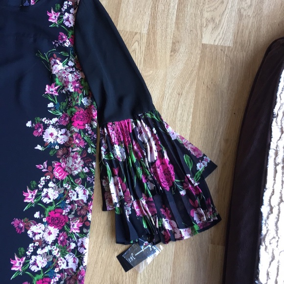 INC Floral Bell Sleeve Dress - Picture 6 of 7